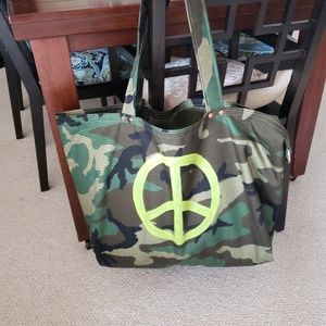 Oversized *PEACE* Waterproof Tote